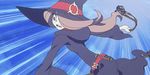  1girl animated animated_gif dragon flying hair_over_one_eye little_witch_academia sucy_manbabalan witch_hat 