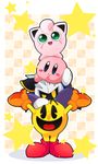  1girl 3boys crossover jigglypuff kirby kirby_(series) meta_knight multiple_boys nintendo pac-man pokemon super_smash_bros. tagme 