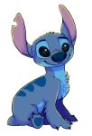  &lt;3 &lt;3_eyes 2018 4_fingers 4_toes alien alpha_channel back_markings black_eyes blue_claws blue_fur blue_nose blue_pawpads chest_tuft claws digital_drawing_(artwork) digital_media_(artwork) disney experiment_(species) fur hi_res lilo_and_stitch markings notched_ear pawpads scribblefoxx simple_background sitting small_tail smile solo stitch toe_claws toes transparent_background tuft 
