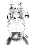  1boy 1girl breasts curvy glasses large_breasts magi_the_labyrinth_of_magic mamemix monochrome plump ren_kougyoku simple_background sweat tagme twintails wide_hips 