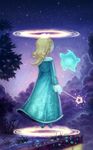  1girl dress luma nintendo rosetta_(mario) super_mario_bros. super_mario_galaxy wand 