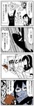  blush bunny comic crying detached_sleeves glasses hat headband highres kaga3chi kantai_collection kongou_(kantai_collection) long_sleeves machinery military military_hat monochrome multiple_girls necktie non-human_admiral_(kantai_collection) nontraditional_miko ooyodo_(kantai_collection) peaked_cap quill rigging school_uniform serafuku shaded_face smile tears translated turtle weapon 