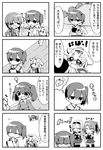  &gt;_&lt; 4koma 6+girls :&gt; :d =_= ? ^_^ absurdres braid closed_eyes closed_mouth comic commentary_request fang fingerless_gloves flying_sweatdrops gloves greyscale hair_flaps hair_ornament hair_over_shoulder hair_ribbon hairband hairclip hakama_skirt highres jako_(jakoo21) japanese_clothes kaga_(kantai_collection) kantai_collection kitakami_(kantai_collection) long_hair monochrome multiple_4koma multiple_girls muneate open_mouth petting ponytail remodel_(kantai_collection) ribbon ryuujou_(kantai_collection) scarf school_uniform serafuku shaded_face short_hair short_sleeves shoukaku_(kantai_collection) side_ponytail single_braid smile sweat translated twintails yuudachi_(kantai_collection) zuikaku_(kantai_collection) |_| 