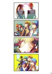  4boys 4koma armor blonde_hair blue_hair blush claude_kenni comic couple crossover edge_maverick eye_contact faize_scheifa_beleth fayt_leingod gaijin_4koma hand_on_another's_face heart hetero looking_at_another lymle_lemuri_phi military military_uniform multiple_boys roddick_farrence saionji_reimi silent_comic smile so3fans speech_bubble star_ocean star_ocean_first_departure star_ocean_the_last_hope star_ocean_the_second_story star_ocean_till_the_end_of_time tears uniform 