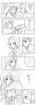  aira_(endless5515) akiyama_mio blush comic greyscale hairband k-on! long_hair monochrome multiple_girls punching school_uniform short_hair tainaka_ritsu tears translated yuri 