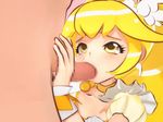  3d animated animated_gif blonde_hair censored cure_peace d.d kise_yayoi oral penis precure smile_precure! tiara 