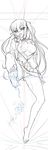  1girl bishop_(company) breasts female long_hair looking_at_viewer lying mesu_kyoushi_4 monochrome naughty_face nipples solo takamine_miyu twintails 