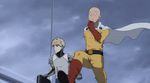  2boys animated animated_gif genos multiple_boys one-punch_man running saitama_(one-punch_man) 