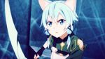  1girl animated animated_gif cat_ears shinon_(sao) solo sword_art_online tagme 