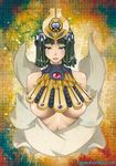  1girl agawa_ryou black_hair breasts egyptian large_breasts menace queen&#039;s_blade queen's_blade 