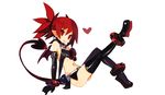  :p bandeau bat_wings belt black_choker black_footwear black_gloves black_skirt boots choker crestquest demon_tail disgaea earrings elbow_gloves etna full_body gloves harada_takehito_(style) heart jewelry makai_senki_disgaea miniskirt navel official_style pointy_ears red_eyes red_hair short_hair skirt skull_earrings solo tail thigh_boots thighhighs tongue tongue_out twintails white_background wings 