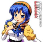  blue_hair breasts hat luna_noah lunar lunar:_the_silver_star solo white_background 