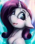  2019 alcor90 equine female feral friendship_is_magic fur hi_res horn mammal my_little_pony open_mouth rarity_(mlp) solo unicorn white_fur 