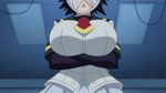  1boy 1girl animated animated_gif bouncing_breasts breasts huge_breasts kurokami_kujira kurokami_maguro medaka_box naze_youka 