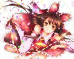  bad_id bad_pixiv_id bow detached_sleeves gohei hair_bow hakurei_reimu mikazuki_tenma red_eyes solo touhou 