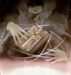  :d book book_focus bookmark floating floating_object light long_hair long_sleeves open_mouth pale_skin patchouli_knowledge shaded_face silver_hair smile solo touhou upper_body wide_sleeves yoshioka_yoshiko 