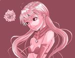  cynthia_lane flower lowres overman_king_gainer pigtails pink red rose short_twintails simple_background twintails 