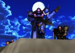  3d efreet_(gundam) gun gundam gundam_cross_dimension_0079 mecha mikumikudance mobile_suit_gundam moon weapon zaku zaku_i zaku_ii 