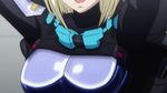  animated animated_gif blonde_hair bodysuit bouncing_breasts breasts fortified_suit large_breasts muvluv muvluv_alternative muvluv_total_eclipse pilot_suit stella_bremer 