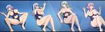  4girls aftersex areolae breasts breasts_out breasts_outside cum cum_in_pussy gakuen_de_jikan_yo_tomare glasses large_breasts lineup lying multiple_girls navel nipples on_back one-piece_swimsuit open_mouth rape screencap stitched swimsuit swimsuit_aside take_your_pick time_stop torn_clothes virgin 