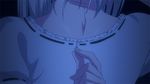  1girl animated animated_gif anna_nishikinomiya blue_eyes breasts head_out_of_frame large_breasts okuma_tanukichi shimoneta_to_iu_gainen_ga_sonzai_shinai_taikutsu_na_sekai short_hair undressing unzipping 