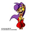  animated animated_gif bouncing_breasts breasts cleavage dancing dark_skin looking_at_viewer navel negilim pointy_ears ponytail purple_eyes purple_hair shantae shantae_(character) wayforward wide_hips 