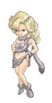  artist_request ayla ayla_(chrono_trigger) blonde_hair blue_eyes breasts chrono_(series) chrono_trigger cleavage looking_at_viewer navel 