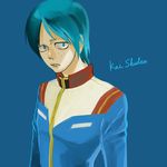  1boy artist_request character_name freckles gundam kai_shiden male_focus military_uniform mobile_suit_gundam simple_background solo uniform 