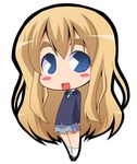  blonde_hair blue_eyes blush chibi k-on! kotobuki_tsumugi long_hair lowres pac-man_eyes school_uniform solo suntail 