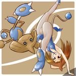  armpits blue_leotard capoeira gen_2_pokemon genderswap genderswap_(mtf) handstand hitmontop kicking legs leotard lowres moemon pantyhose pelvic_curtain personification pointy_hair pokemon pokemon_(creature) spinning_bird_kick tail tenjou_ryuka upside-down 