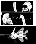  ace_combat_zero adfx-02_morgan aircraft airplane comic f-15_eagle fighter_jet greyscale jet military military_vehicle monochrome 