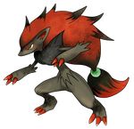  no_humans pokemon simple_background solo white_background zoroark 