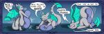 anthro blush dragon dumderg grinding hi_res male masturbation mysty_(dumderg) nude pillow pillow_humping solo speech_bubble wings
