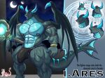 abs anthro areola biped countershade_torso countershading dragon english_text hi_res horn male masterelrest membrane_(anatomy) membranous_wings muscular muscular_anthro muscular_male nipples pecs scalie solo tail text western_dragon wings