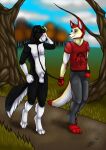 anthro collar duo embarrassed hi_res male male/male nude petplay public public_nudity rockyfur roleplay