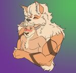 5_fingers absurd_res anthro arcanine biceps big_dom_small_sub blush canid canine canis chest_tuft cuddling digital_drawing_(artwork) digital_media_(artwork) domestic_dog dominant duo embrace eyes_closed fingers fluffy fur generation_1_pokemon growlithe hair hi_res hug looking_away looking_pleasured male male/male mammal muscular muscular_anthro muscular_male neck_tuft nintendo orange_body orange_fur pecs pokemon pokemon_(species) selem997 simple_background size_difference smile tuft