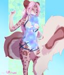 absurd_res breasts clothing felid female flower genitals harness hi_res lingerie magic mammal nipples nips pantherine plant pussy short snow_leopard thick thighs tit_(disambiguation) trans trans_(lore) trans_woman_(lore) vreygal