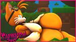 16:9 18+_adults_only_sign 3d_(artwork) anthro archie_comics big_butt butt canid canine digital_media_(artwork) fox hi_res male male/male mammal miles_prower sega shinyagaia solo sonic_the_hedgehog_(archie) sonic_the_hedgehog_(comics) sonic_the_hedgehog_(series) source_filmmaker thick_thighs widescreen