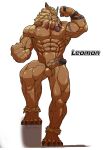 abs absurd_res anthro armpit_hair asiahao520 balls bandai_namco biceps body_hair digimon digimon_(species) felid genitals hi_res leomon lion male mammal muscular muscular_anthro muscular_male nipples pantherine pecs penis scar solo vein veiny_muscles veiny_penis