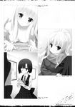  bra cleavage eyepatch hidan_no_aria kobuichi monochrome tagme 