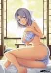  ass bra breast_hold cleavage eiwa pantsu senran_kagura underboob yumi_(senran_kagura) 