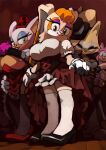 amy_rose anthro bat big_breasts bittenhard breasts canid canine canis cleavage clothed clothing eulipotyphlan female group hedgehog idw_publishing lagomorph leporid mammal rabbit rouge_the_bat sega sonic_the_hedgehog_(comics) sonic_the_hedgehog_(idw) sonic_the_hedgehog_(series) vanilla_the_rabbit whisper_the_wolf wolf