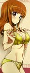  bra cleavage girls_und_panzer kurashima_tomoyasu pantsu stick_poster takebe_saori 