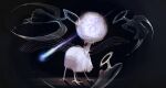  animal animal_feet ball creature feathers full_body ghost highres kamikiririp no_humans original white_feathers 