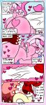 &lt;3 anal anal_penetration anthro big_breasts big_butt big_penis bodily_fluids breast_milking breasts butt chaos_elfilis chinchillid comic duo english_text female generation_4_pokemon genitals hair hi_res kirby kirby_(series) kirby_and_the_forgotten_land lactating lewdchuu_(artist) male male/female mammal nintendo p.k-98 penetration penis pink_body pink_hair pokemon pokemon_(species) rodent sex starly text white_body