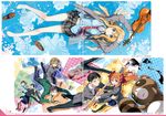  5_nenme_no_houkago fixme gap gekkan_shoujo_nozaki-kun kantoku miyazono_kaori nozaki_umetarou sakura_chiyo shigatsu_wa_kimi_no_uso tagme thighhighs wet wet_clothes 