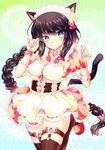  animal_ears garter maid mike_(nasimomoringo) nekomimi stockings tail thighhighs 