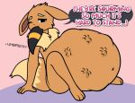 ambiguous_gender anthro belly big_belly black_eyes black_tail brown_body brown_fur cute_expression cute_pose dark_tail dialogue eevee eeveelution fluffy fluffy_tail fur generation_1_pokemon generation_2_pokemon group huge_belly hyper hyper_belly inflation inflation_fetish intersex intersex/intersex leaning leaning_backward long_ears looking_at_viewer looking_away markings neck_tuft nintendo oral_vore pokemon pokemon_(species) pompuffy_(artist) raised_tail ring_(marking) ringed_tail sequence sitting speech_bubble squirming striped_markings striped_tail stripes swallowing tail tail_markings text tuft umbreon vore weight_gain weight_gain_drive