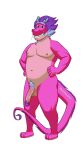 anthro balls carmelfapuccino dragon eastern_dragon genitals half-erect hi_res humanoid_genitalia humanoid_penis long_(wish_dragon) looking_at_viewer male mythological_creature mythological_scalie mythology navel nipples nude penis pubes scalie smile smirk solo vein veiny_penis wish_dragon