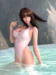  anegasaki_nene cg cleavage hinemaru love_plus swimsuits wet 